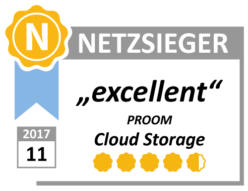 File exchange platform PROOM reviewed by Netzsieger.de